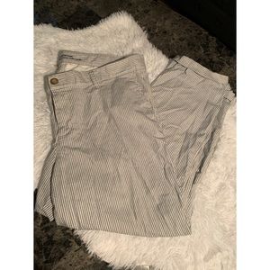 Striped girlfriend jeans